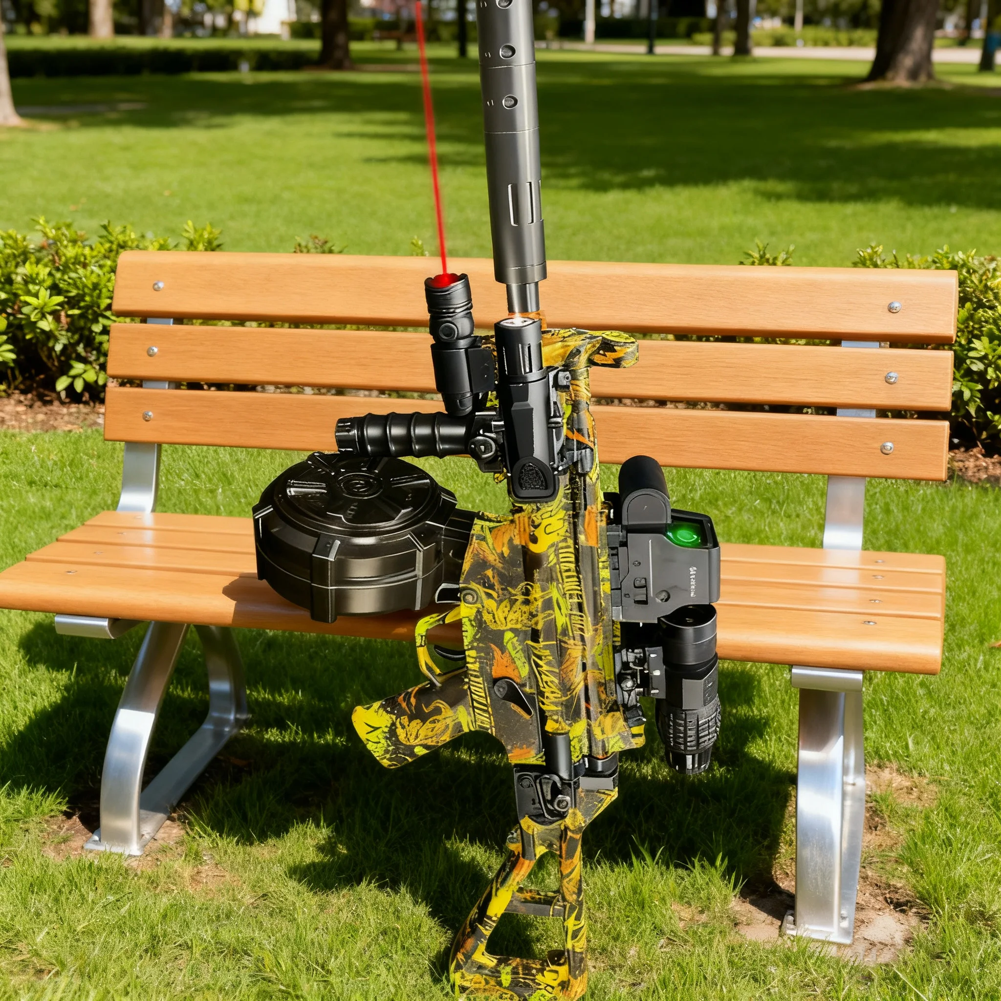 MP5k AEG Auto Electric Gel Blasters Gun -Dynamic Camo Metallic Finish That Changes in Sunlight, High-Speed Outdoor War Game Gift
MP5k AEG Auto Electric Gel Blasters Gun -Dynamic Camo Metallic Finish That Changes in Sunlight, High-Speed Outdoor War Game Gift