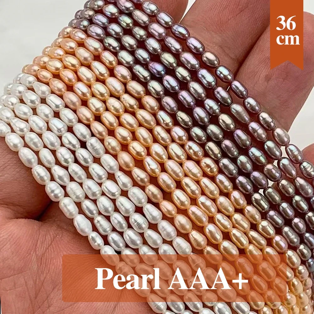 3-3.5mm Rice Pearl Beads AAA Natural Freshwater Pearl Loose Spacer Beaded for Making DIY Jewerly Necklace Bracelet Earrings 36CM
3-3.5mm Rice Pearl Beads AAA Natural Freshwater Pearl Loose Spacer Beaded for Making DIY Jewerly Necklace Bracelet Earrings 36CM