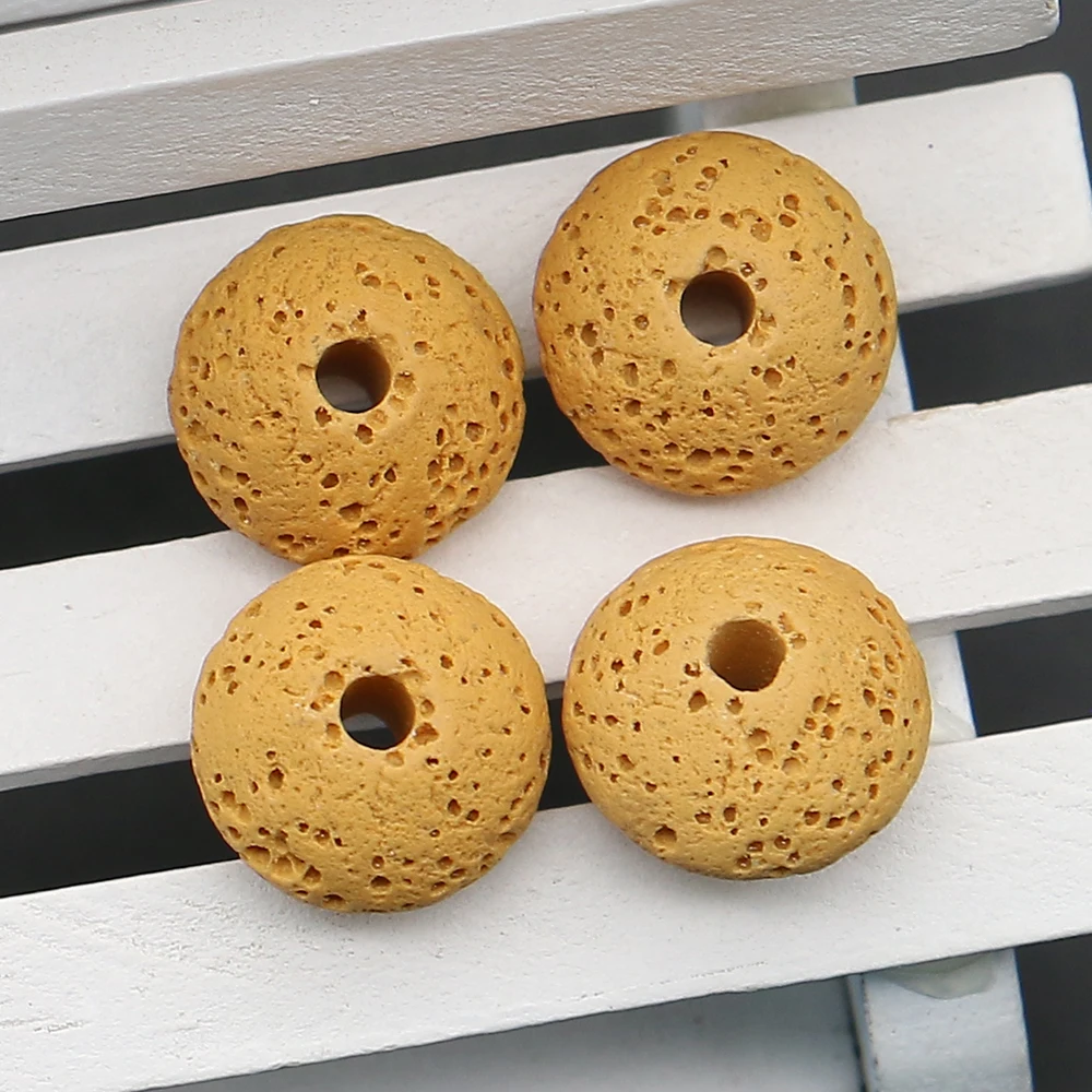 Exquisite Natural Stone Polished Flat Round Beads Straight Hole Colorful Volcanic Rock Loose Beads DIY Accessories Materials
Exquisite Natural Stone Polished Flat Round Beads Straight Hole Colorful Volcanic Rock Loose Beads DIY Accessories Materials