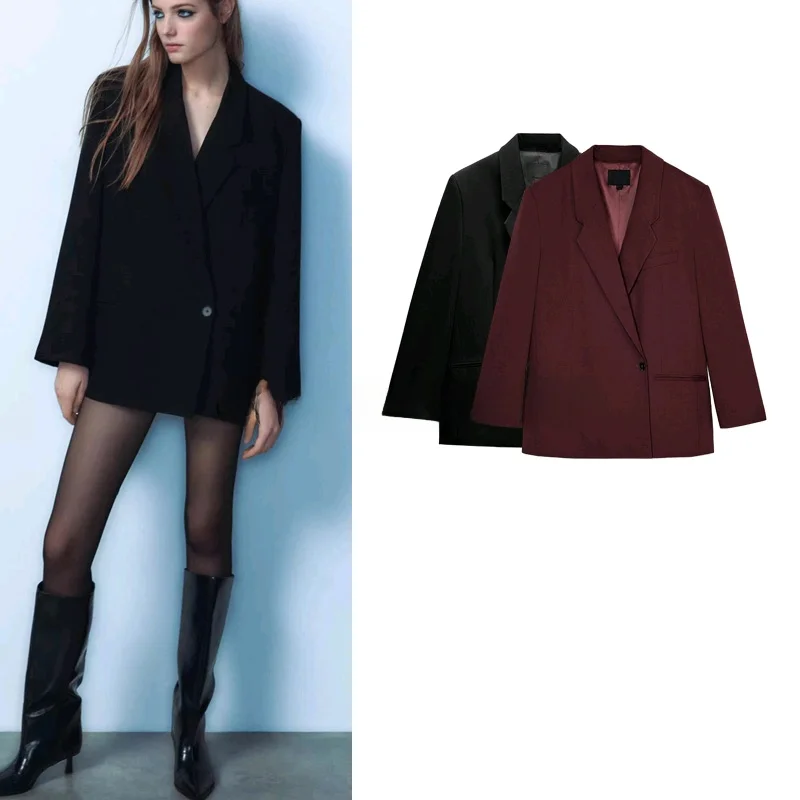 Casual Double-breasted Long Sve Turn-down Collar Retro Money Sle Women's Suit Jaet Spring 2025 Straight Cut Commute
Casual Double-breasted Long Sve Turn-down Collar Retro Money Sle Women's Suit Jaet Spring 2025 Straight Cut Commute
