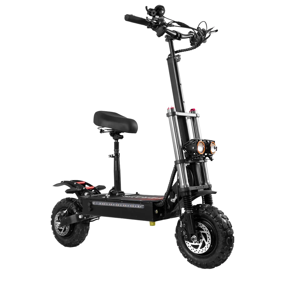 T-01 6000W Fast Dual Motor All Terrain Electric Scooter Foldable Fat Tire E Scooter With Seat Long Range
T-01 6000W Fast Dual Motor All Terrain Electric Scooter Foldable Fat Tire E Scooter With Seat Long Range