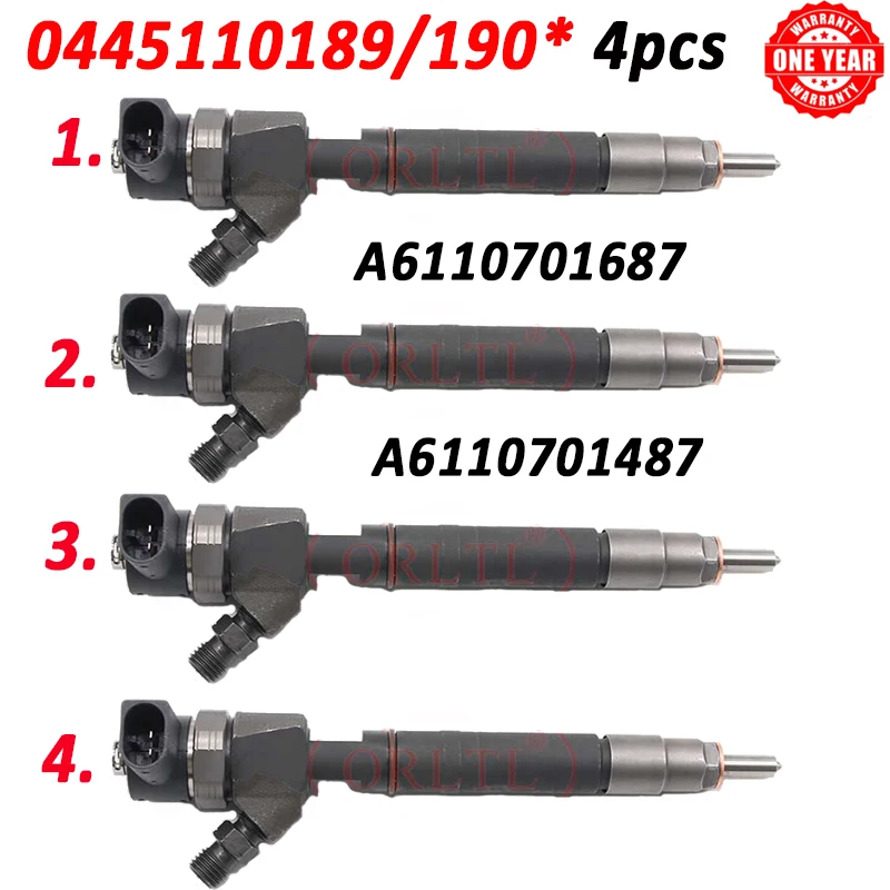 4шт. 0445110189 0445110190 Форсунка дизельного топлива A 6110701687 A 6110701487 Для Mercedes Benz Sprinter 2,2 2,7 CDI Jeep Grand
4шт. 0445110189 0445110190 Форсунка дизельного топлива A 6110701687 A 6110701487 Для Mercedes Benz Sprinter 2,2 2,7 CDI Jeep Grand
