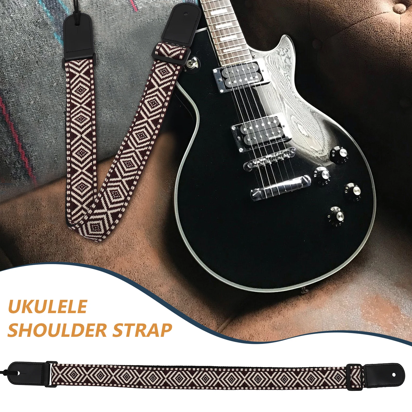 Ukulele Strap Adjustable Cotton PU Ends Kids Guitars Vintage Jacquard Woven Shoulder Belt For Ukulele Acoustic Electric
Ukulele Strap Adjustable Cotton PU Ends Kids Guitars Vintage Jacquard Woven Shoulder Belt For Ukulele Acoustic Electric