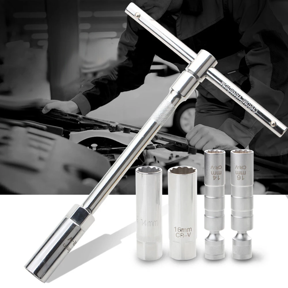 Набор гибких искровых головок 14 мм, автоинструменты для мотоциклов, удобная ручка, универсальные приложения для двигателя, размеры 14 мм и 16 мм 
Набор гибких искровых головок 14 мм, автоинструменты для мотоциклов, удобная ручка, универсальные приложения для двигателя, размеры 14 мм и 16 мм