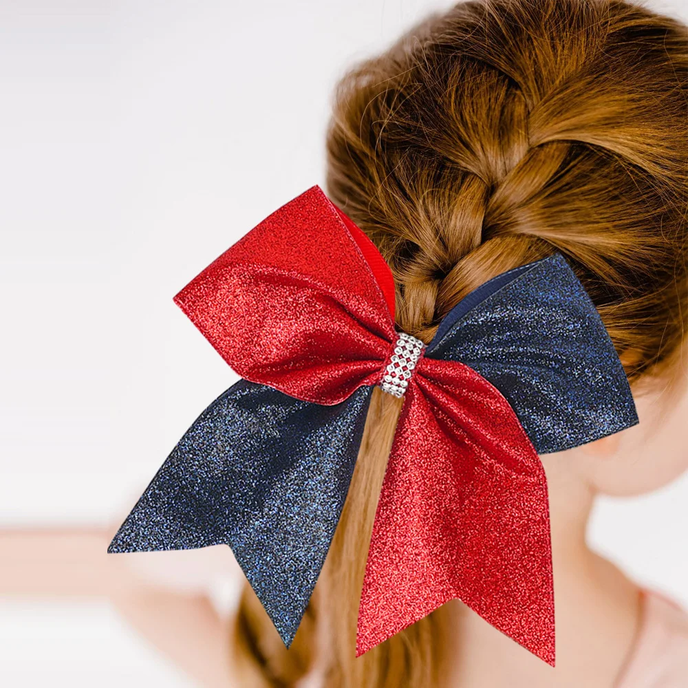 7 Inch Woman Sequin Bling Large Cheerleading Bowknot Rhinestone Elastic Hair Band Ponytail Holder Scrunches Girl Hair Accessorie
7 Inch Woman Sequin Bling Large Cheerleading Bowknot Rhinestone Elastic Hair Band Ponytail Holder Scrunches Girl Hair Accessorie