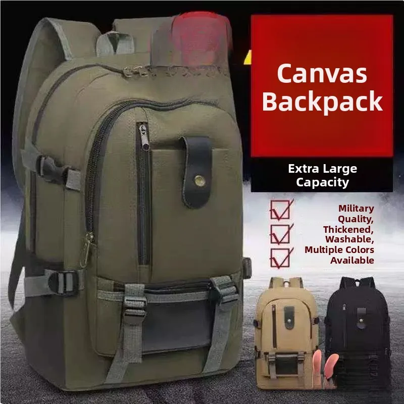 Men's Large Capacity Canvas Backpack Durable for Construction Site Travel Simple Bookbag Outdoor Functionality Waterproof
Men's Large Capacity Canvas Backpack Durable for Construction Site Travel Simple Bookbag Outdoor Functionality Waterproof