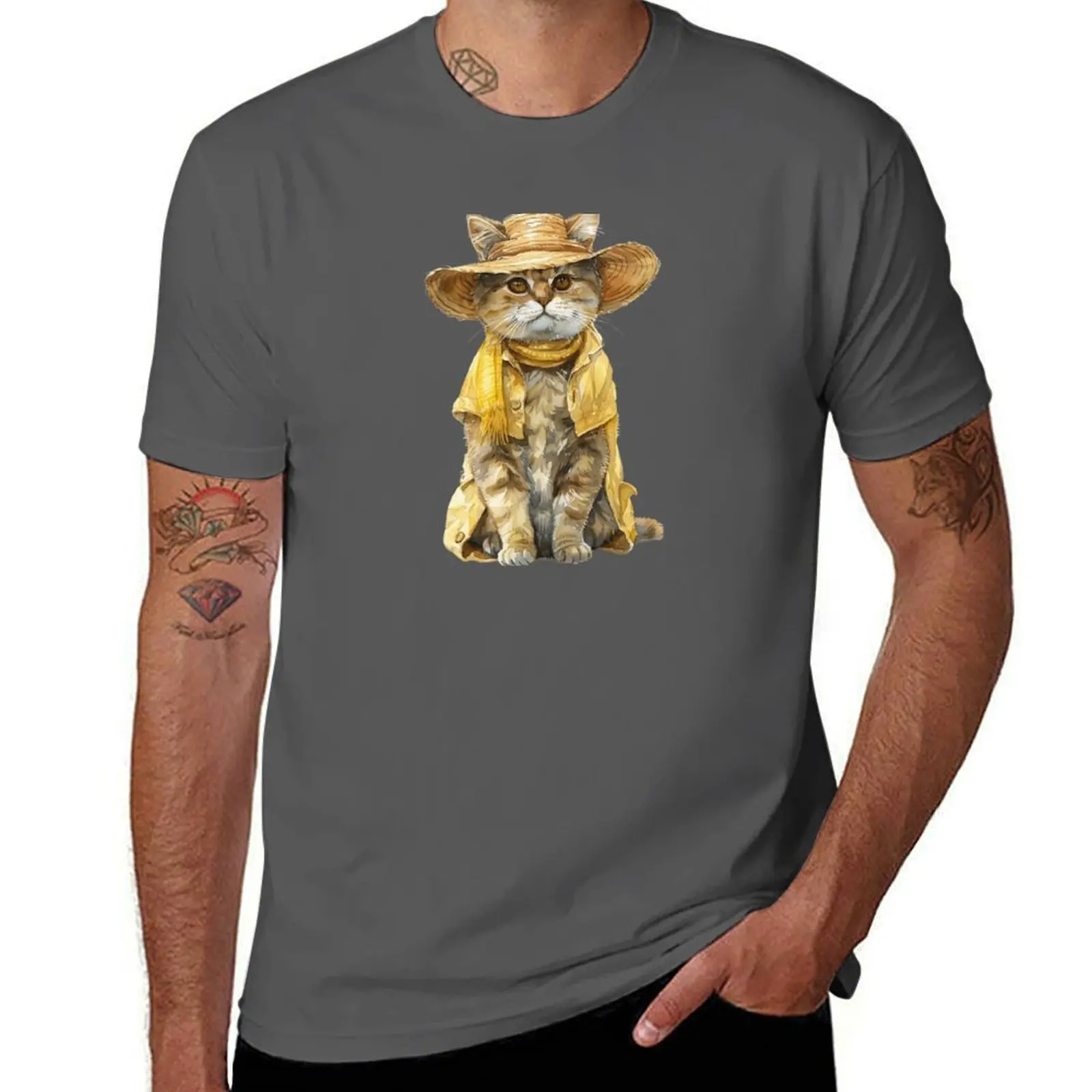 Charming Kitten in Floral Summer Attire T-Shirt Street Style Casual Tee Shirt
Charming Kitten in Floral Summer Attire T-Shirt Street Style Casual Tee Shirt