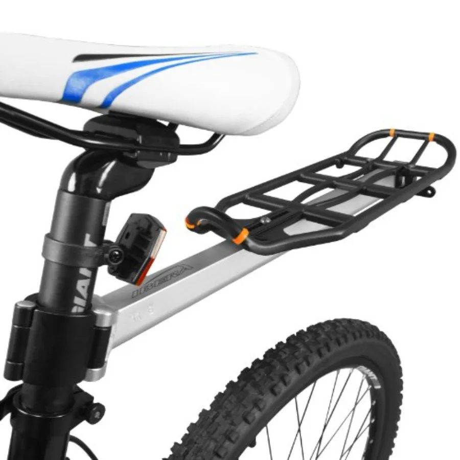 Seatpost-Mounted Rear Bike Rack - Quick-Release Bike Cargo Rack for 26"/700c Frames - 22 lbs Capacity and Adjustable Length - W
Seatpost-Mounted Rear Bike Rack - Quick-Release Bike Cargo Rack for 26"/700c Frames - 22 lbs Capacity and Adjustable Length - W