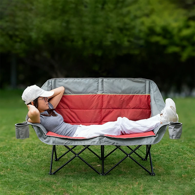 Portable Folding Double Seat Camping Chair with Cup Holder Reclining Camping Moon Chair for Picnic Camping
Portable Folding Double Seat Camping Chair with Cup Holder Reclining Camping Moon Chair for Picnic Camping