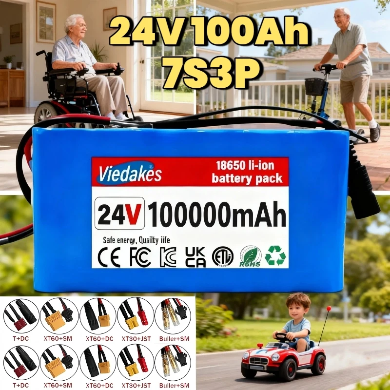 24V 7S3P Rechargeable battery, 60AH/80AH/100AH, provides power for portable medical devices and entertainment sports products☆★♂
24V 7S3P Rechargeable battery, 60AH/80AH/100AH, provides power for portable medical devices and entertainment sports products☆★♂