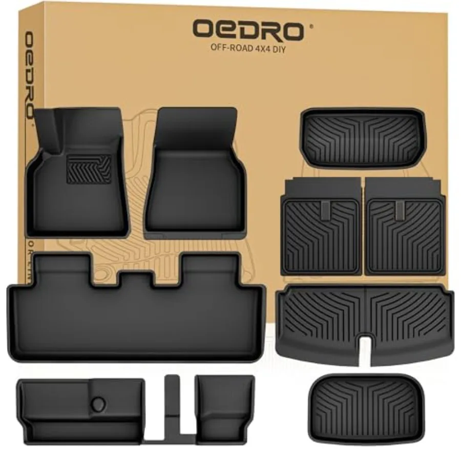 Upgraded Floor Mats Fit for Tesla Model Y 7-Seater 2020-2025 All Weather TPE Cargo Liners 9 PCS Car Mats Tailored Fit Model Y 7
Upgraded Floor Mats Fit for Tesla Model Y 7-Seater 2020-2025 All Weather TPE Cargo Liners 9 PCS Car Mats Tailored Fit Model Y 7