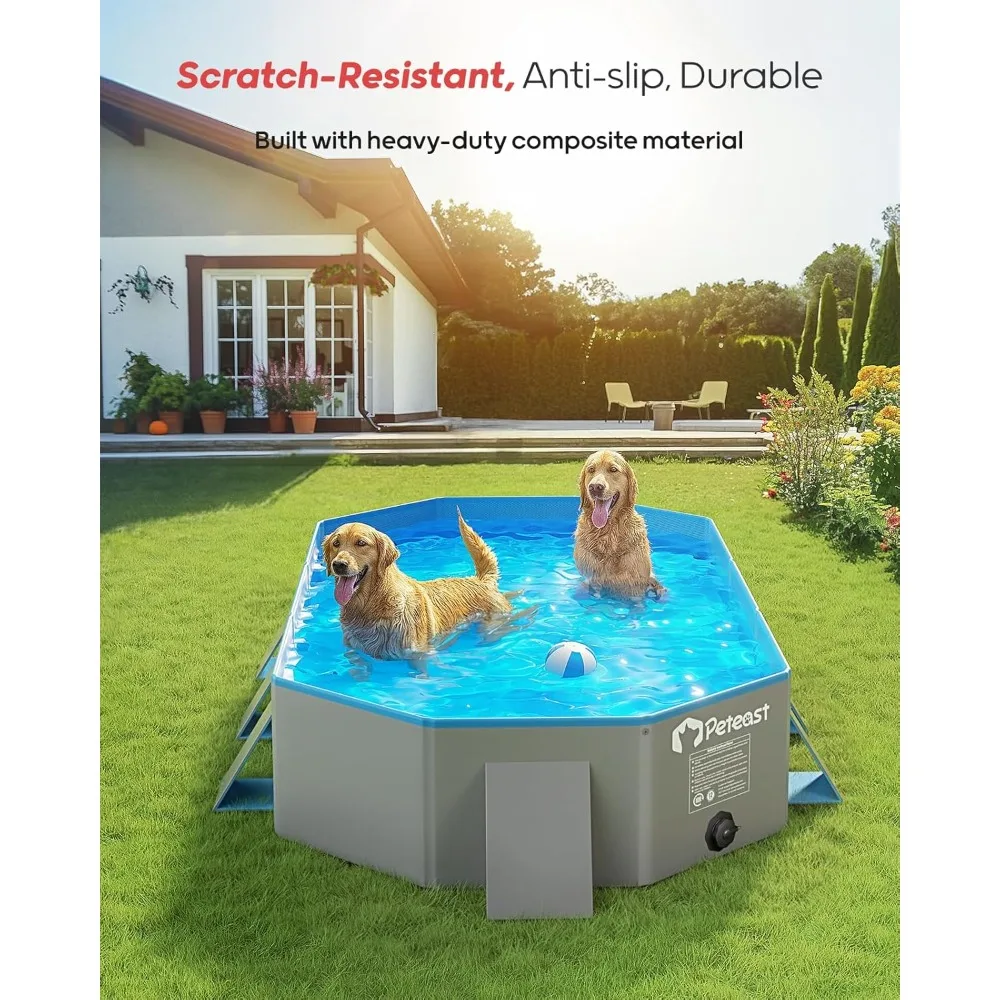 Foldable Dog Pool with Sturdy Square Design, Durable Extra Large Portable Pet Bathtub with Reinforced Sidewalls , Outdoor Use
Foldable Dog Pool with Sturdy Square Design, Durable Extra Large Portable Pet Bathtub with Reinforced Sidewalls , Outdoor Use