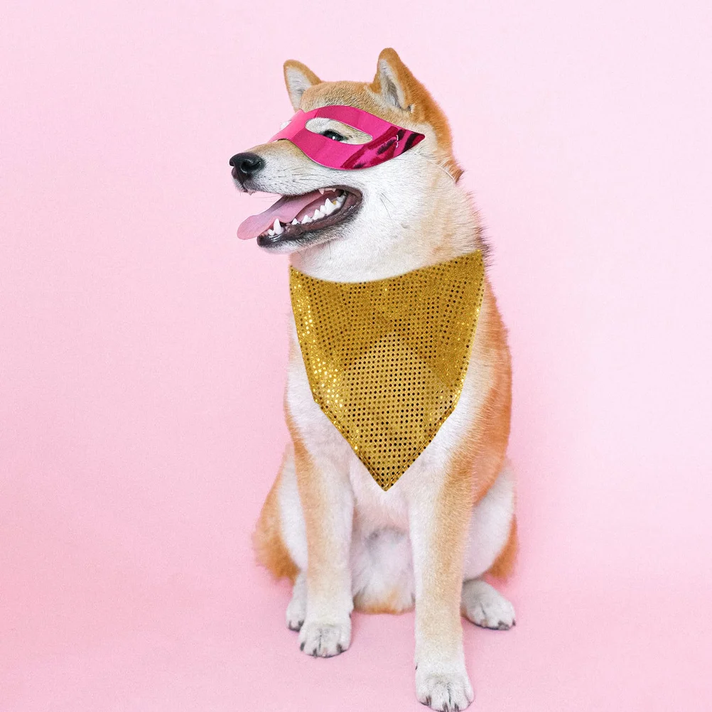 2Pcs Dog Shiny Sequin Bandanas Pet Triangle Scarves Soft Breathable for Christmas Party Photo Shoot Festival Holiday 
2Pcs Dog Shiny Sequin Bandanas Pet Triangle Scarves Soft Breathable for Christmas Party Photo Shoot Festival Holiday