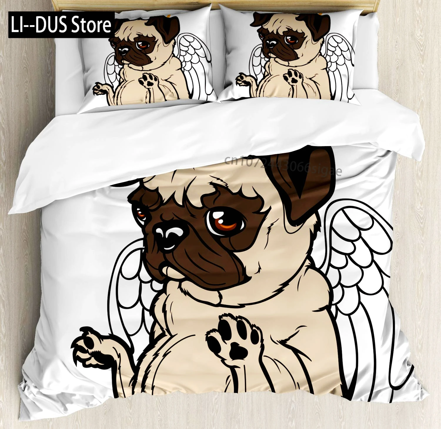 Black Dog Bedding Set Twin King Full Size Duvet Cover Set Cute Pug Dog Print Comforter Cover for Kids Teen Boys Soft Quilt Cover
Black Dog Bedding Set Twin King Full Size Duvet Cover Set Cute Pug Dog Print Comforter Cover for Kids Teen Boys Soft Quilt Cover