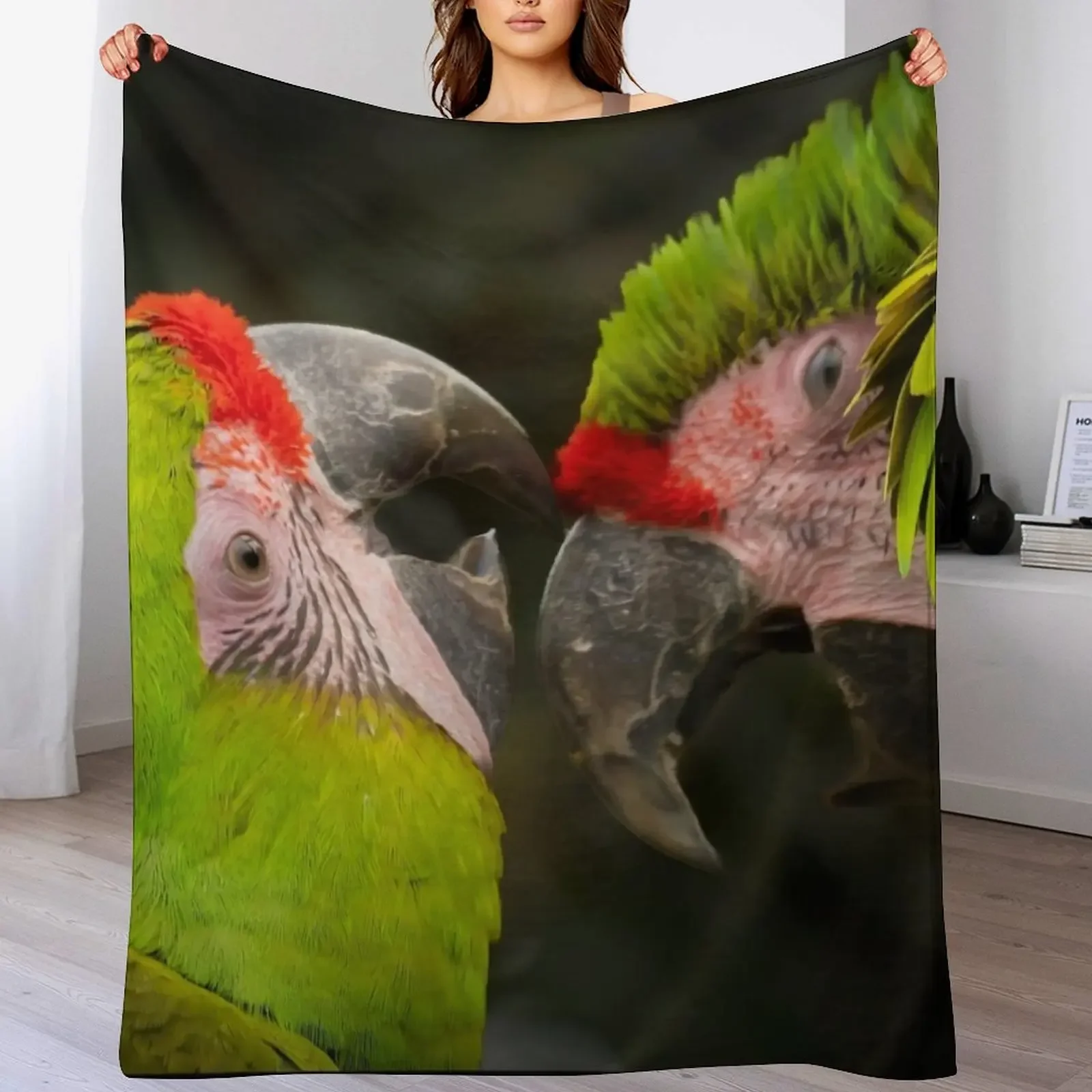 The Great Green Macaw Throw Blanket Spring Fall Cozy Throw Blanket for Couch
The Great Green Macaw Throw Blanket Spring Fall Cozy Throw Blanket for Couch