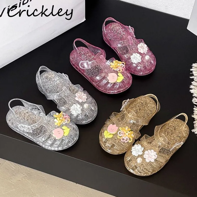 Fashion Flowers Girls Sandals Summer PVC Bling Buckle Toddler Children Sandals Anti Slip Waterproof Kids Princess Shoes
Fashion Flowers Girls Sandals Summer PVC Bling Buckle Toddler Children Sandals Anti Slip Waterproof Kids Princess Shoes