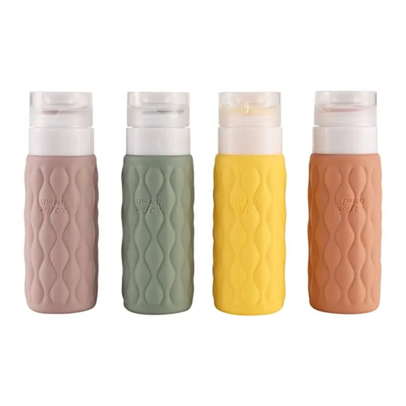 AEE8-4Pcs 100Ml Silicone Travel Bottles Set For Toiletries Leak Squeezable For Cosmetic Shampoo Cream Conditioner Lotion Soap
AEE8-4Pcs 100Ml Silicone Travel Bottles Set For Toiletries Leak Squeezable For Cosmetic Shampoo Cream Conditioner Lotion Soap