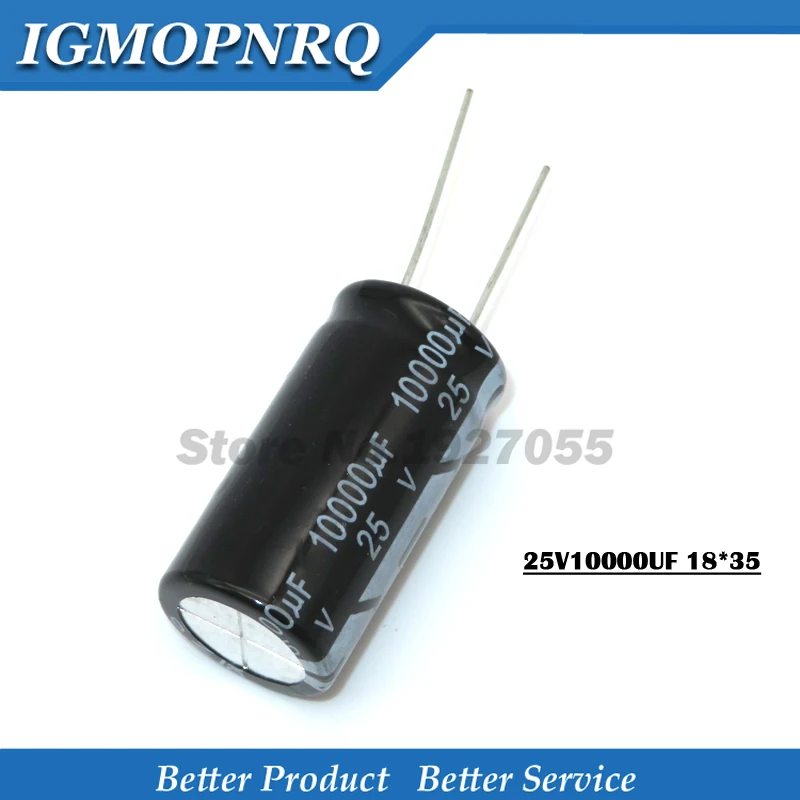 5PCS 25V10000UF 18*35mm 10000UF 25V 18*35 Aluminum electrolytic capacitor new The high quality
5PCS 25V10000UF 18*35mm 10000UF 25V 18*35 Aluminum electrolytic capacitor new The high quality