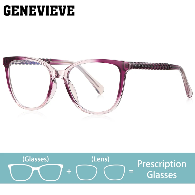 GENEVIEVE Personalized Geometric Cat Eye Progressive Multifocal Photochromic Eyewear Blue Light Customizable Prescription 3124
GENEVIEVE Personalized Geometric Cat Eye Progressive Multifocal Photochromic Eyewear Blue Light Customizable Prescription 3124