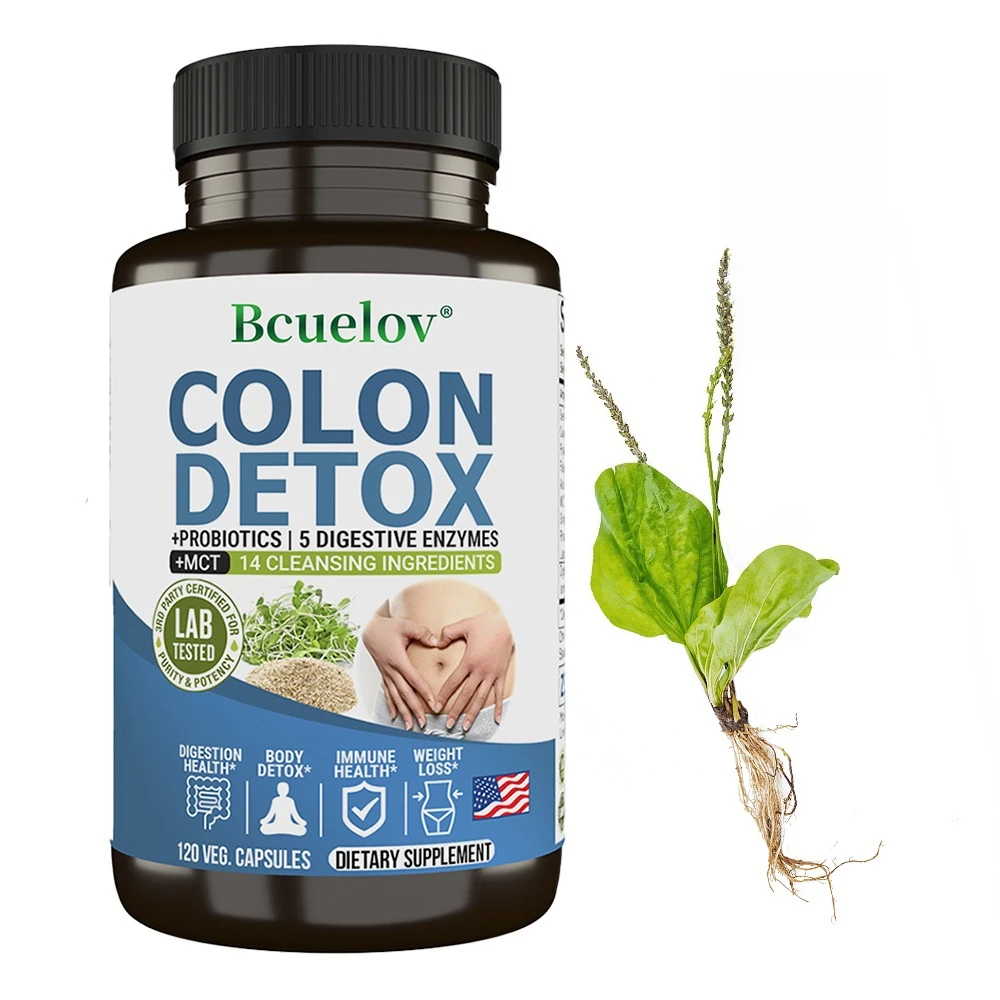 Colon Detox Probiotics, Containing Psyllium Husk, Relieves Constipation and Bloating, Cleansing Supplement
Colon Detox Probiotics, Containing Psyllium Husk, Relieves Constipation and Bloating, Cleansing Supplement