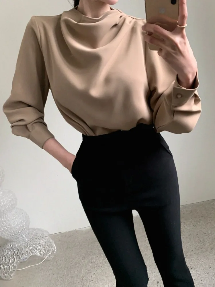 Ele Chic Pure Color Long Sve round Ne Loose Women's irt Casual Versatile Spring Faion Top Quali Polyester
Ele Chic Pure Color Long Sve round Ne Loose Women's irt Casual Versatile Spring Faion Top Quali Polyester
