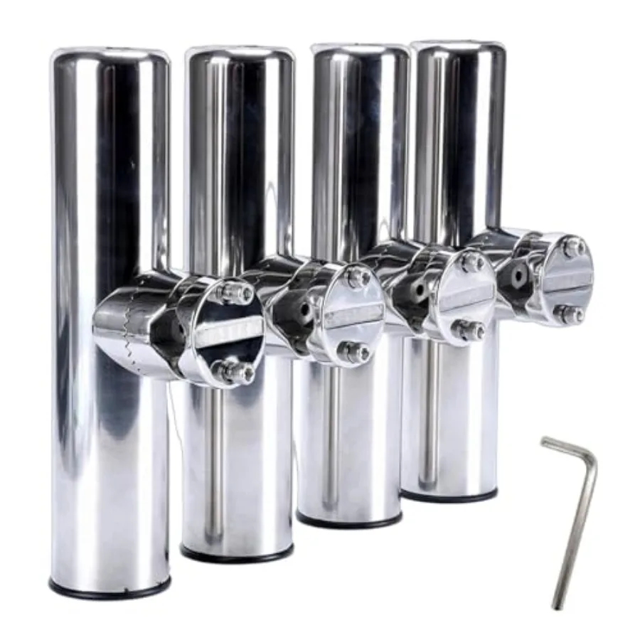 Boat Fishing Rod Holder with Stainless Clamp for Rails 7/8" to 1"
Boat Fishing Rod Holder with Stainless Clamp for Rails 7/8" to 1"