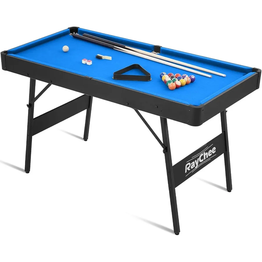 Portable Folding Pool Table with Locking Legs and Adjustable Feet for Indoor Outdoor Use Includes Balls Cues Triangle Chalk Bru
Portable Folding Pool Table with Locking Legs and Adjustable Feet for Indoor Outdoor Use Includes Balls Cues Triangle Chalk Bru