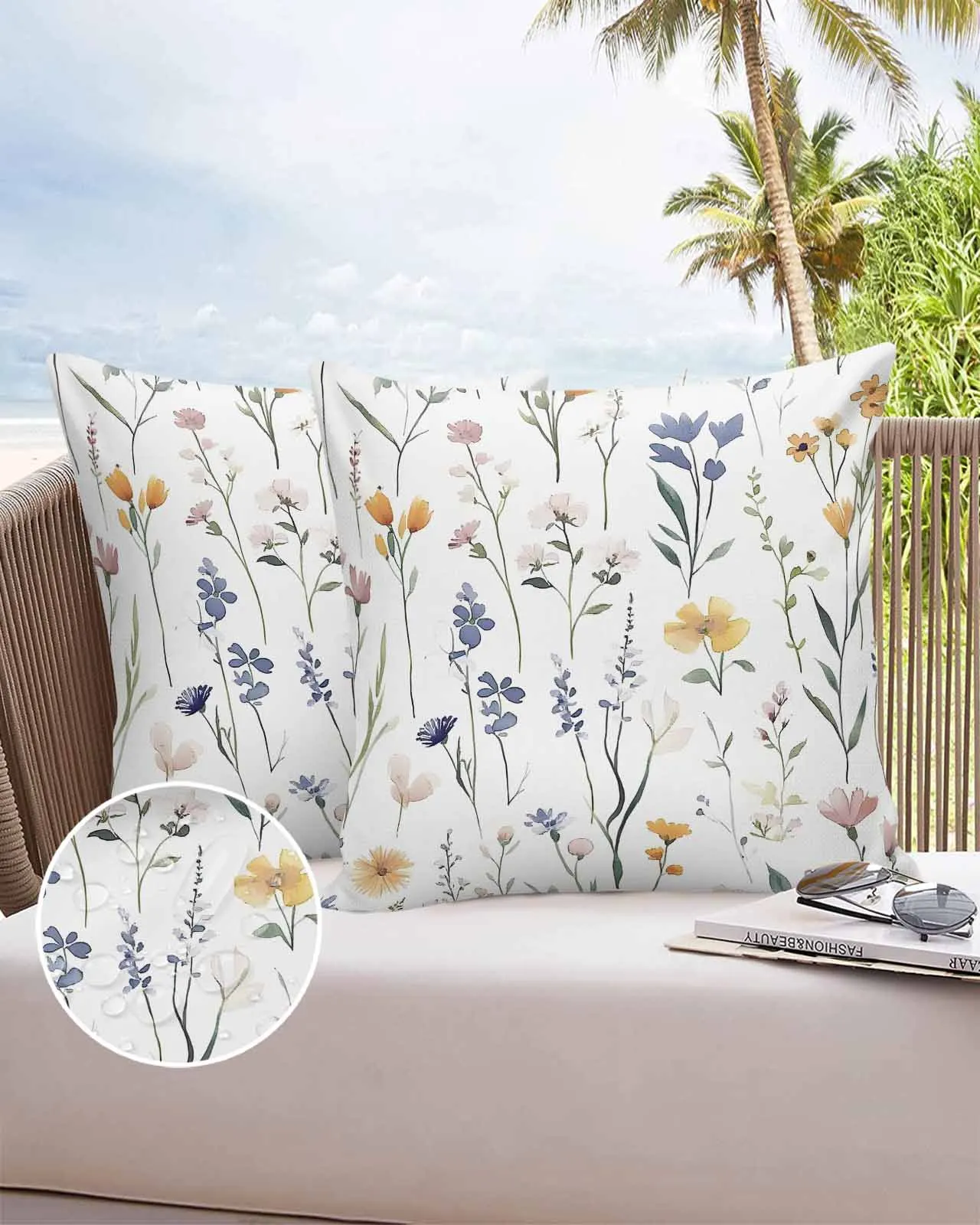 Vintage Flower Plant 2/4PCS Outdoor All-Season Smooth Waterproof Pillow Cover for Pillow Case Protector
Vintage Flower Plant 2/4PCS Outdoor All-Season Smooth Waterproof Pillow Cover for Pillow Case Protector