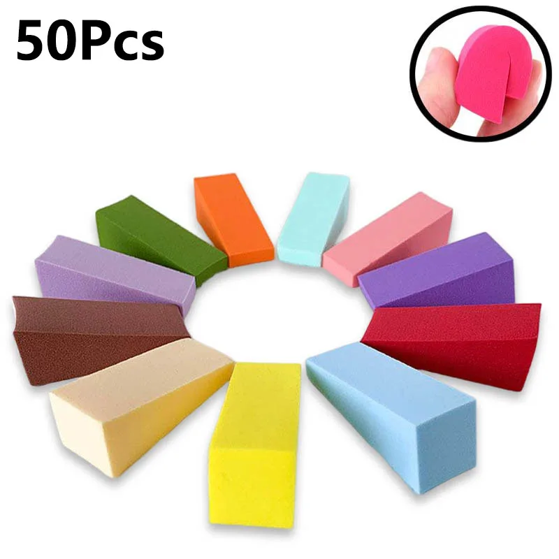 50Pcs Triangle Makeup Sponge Puff Mini Soft Facial Cleaning Puff Foundation Concealer Cream Wet Dry Cosmetic Puff Beauty Tools
50Pcs Triangle Makeup Sponge Puff Mini Soft Facial Cleaning Puff Foundation Concealer Cream Wet Dry Cosmetic Puff Beauty Tools