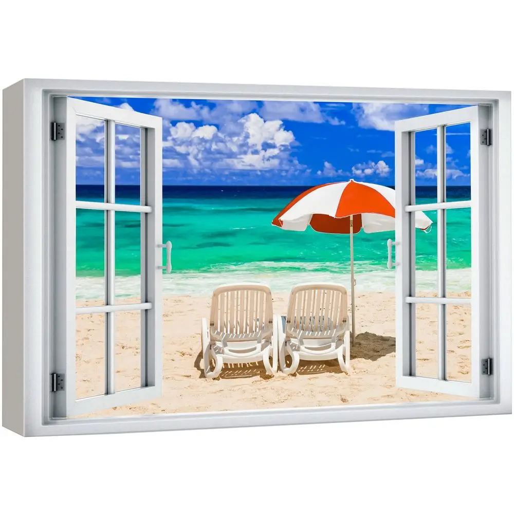 Canvas Print Wall Art Window View Beach Shore Chair Island Ocean Vacation Wilderness Nature Photography Realism Scenic Landscap
Canvas Print Wall Art Window View Beach Shore Chair Island Ocean Vacation Wilderness Nature Photography Realism Scenic Landscap