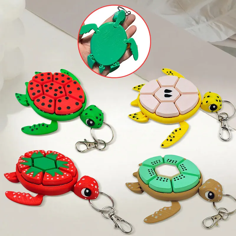 Turtle Fidget Clickers 3D Keychain Fruit Series Sensory Figures Desktop Statue Clickers Mechanical Keys Autism Anxiety Relief
Turtle Fidget Clickers 3D Keychain Fruit Series Sensory Figures Desktop Statue Clickers Mechanical Keys Autism Anxiety Relief