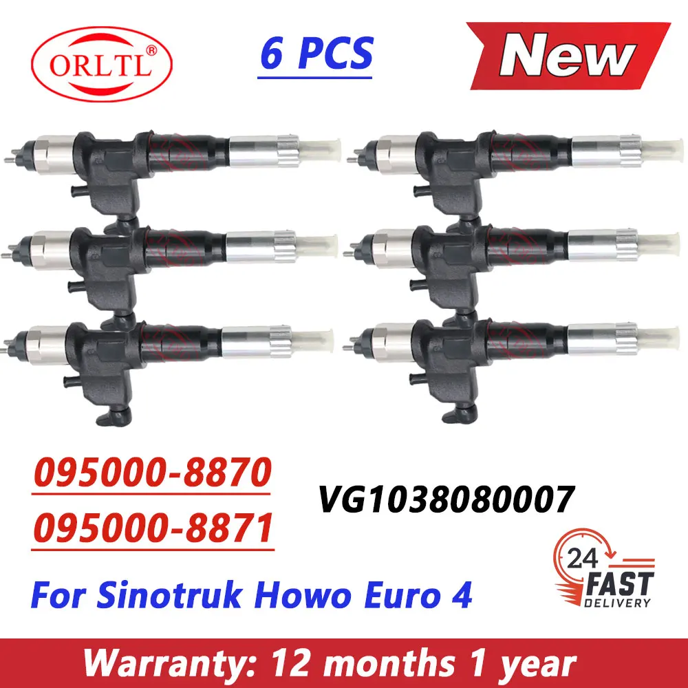 6PCS 095000-8870 New Diesel Injector 095000-8871 095000-8872 For SINOTRUK HOWO A7 Euro 4 VG1038080007
6PCS 095000-8870 New Diesel Injector 095000-8871 095000-8872 For SINOTRUK HOWO A7 Euro 4 VG1038080007