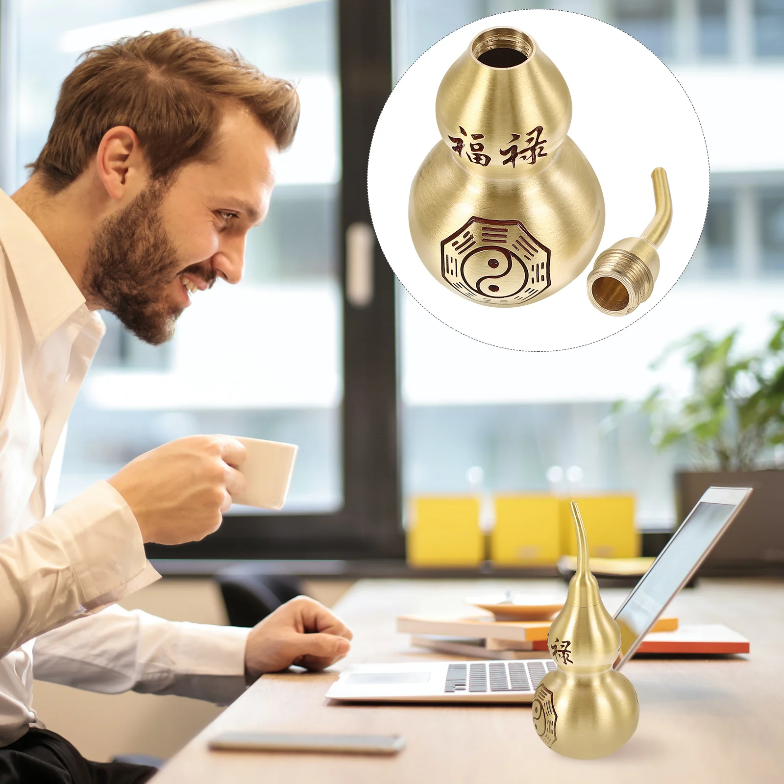 Brass Gourd Statue Small Cucurbit Figure Sculpture Home Office Decor Chinese Luck Wealth Gourd Craft Ornament
Brass Gourd Statue Small Cucurbit Figure Sculpture Home Office Decor Chinese Luck Wealth Gourd Craft Ornament