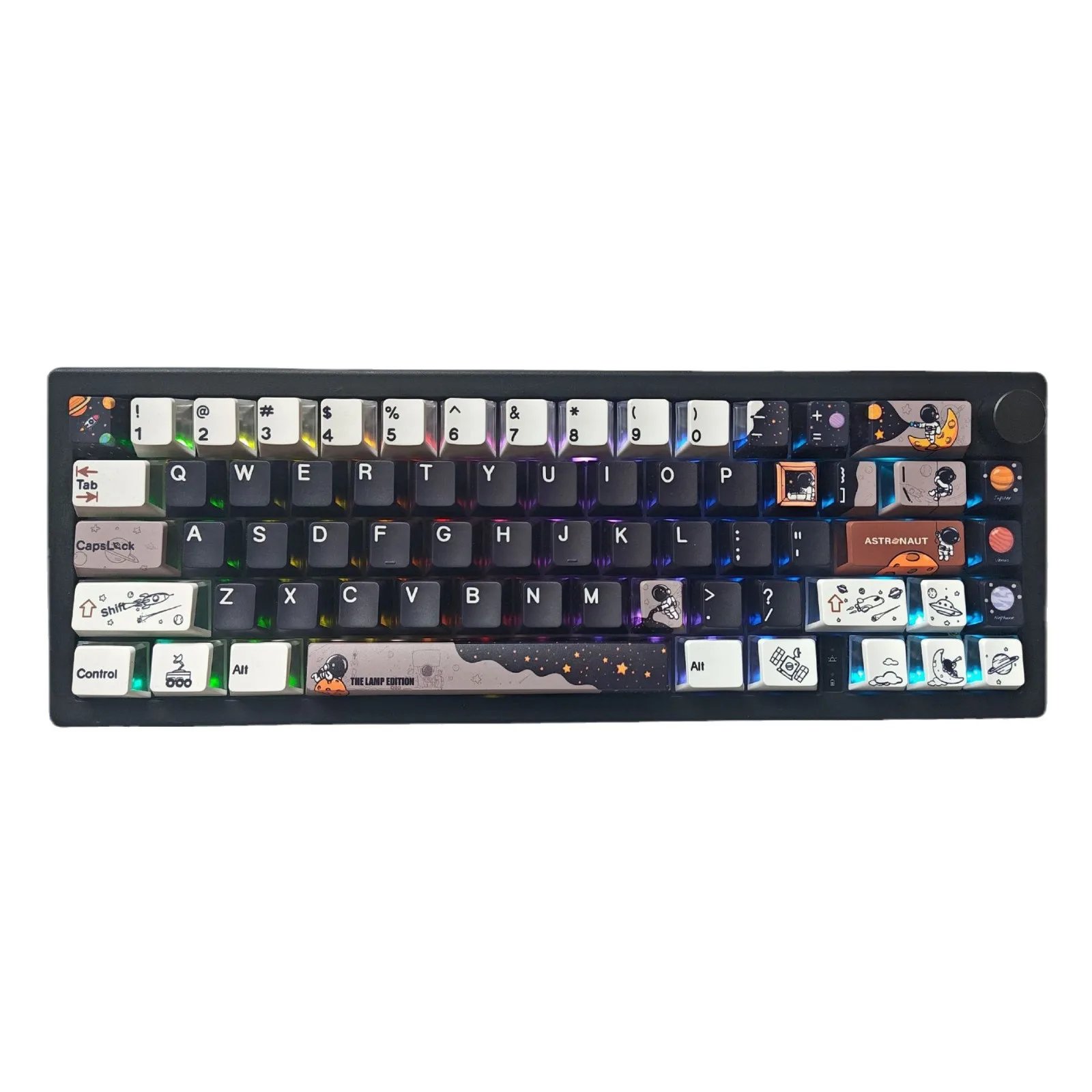 Three-sided transparent factory highly original keycap five-sided sublimation pbt keycap keycap space theme
Three-sided transparent factory highly original keycap five-sided sublimation pbt keycap keycap space theme