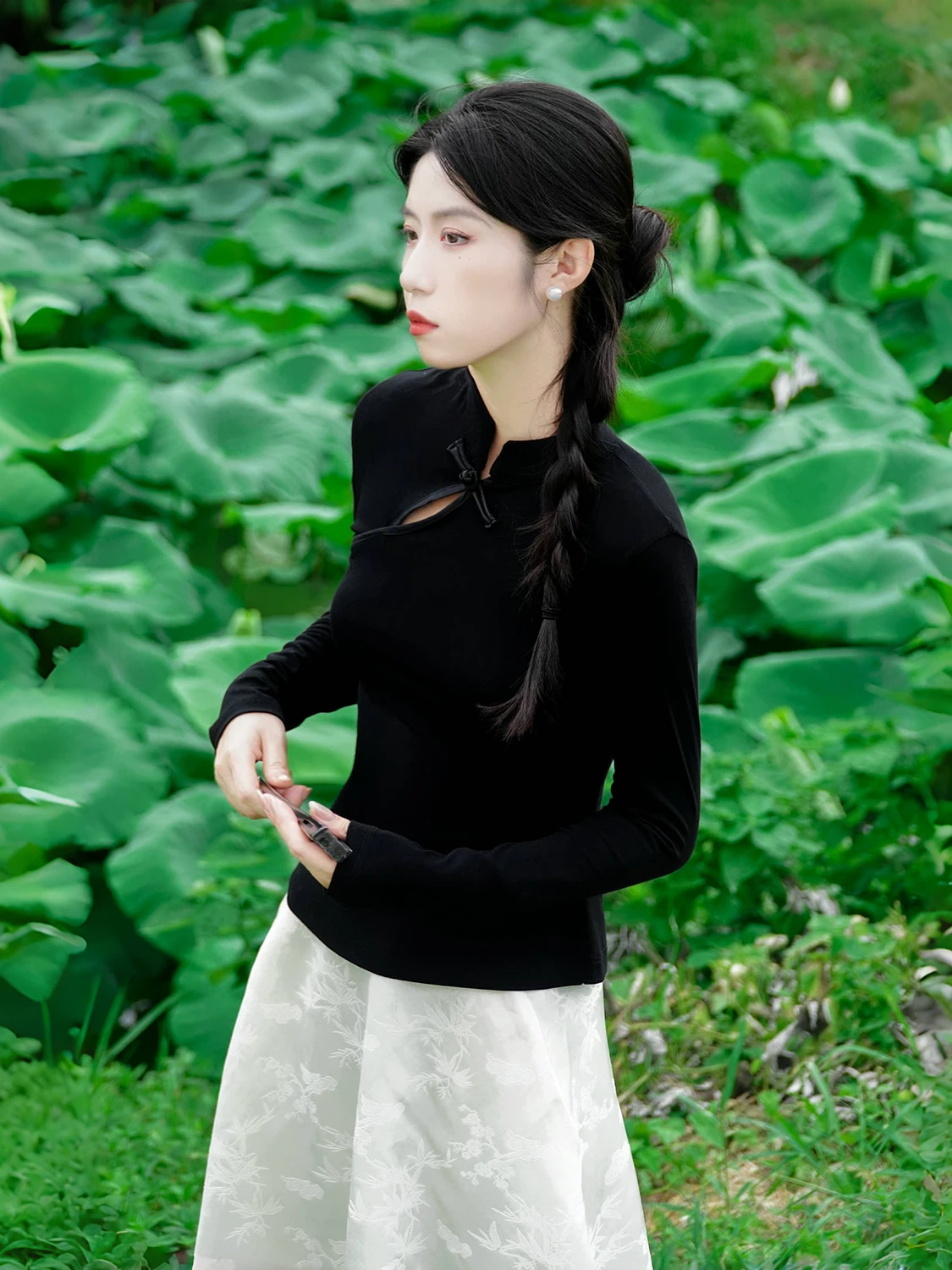 Новая китайская эластичная облегающая футболка с пуговицами, хлопковая, с длинным рукавом, женский топ, дышащая, удобная, для ношения под одеждой...
Новая китайская эластичная облегающая футболка с пуговицами, хлопковая, с длинным рукавом, женский топ, дышащая, удобная, для ношения под одеждой...