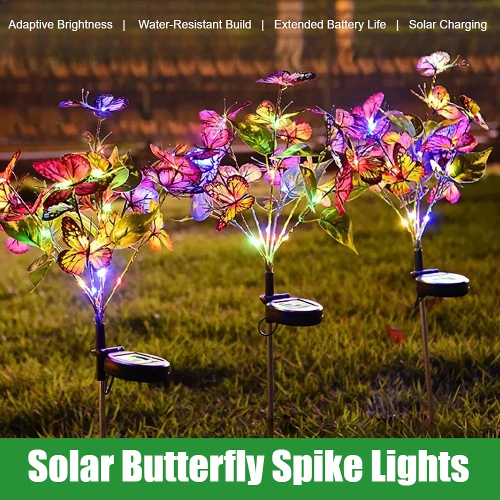 Многоцветные садовые фонари-бабочки на солнечной энергии, уличная декоративная светодиодная лампа для газона, пейзажа, дорожки, декор для свадебной вечеринки
Многоцветные садовые фонари-бабочки на солнечной энергии, уличная декоративная светодиодная лампа для газона, пейзажа, дорожки, декор для свадебной вечеринки