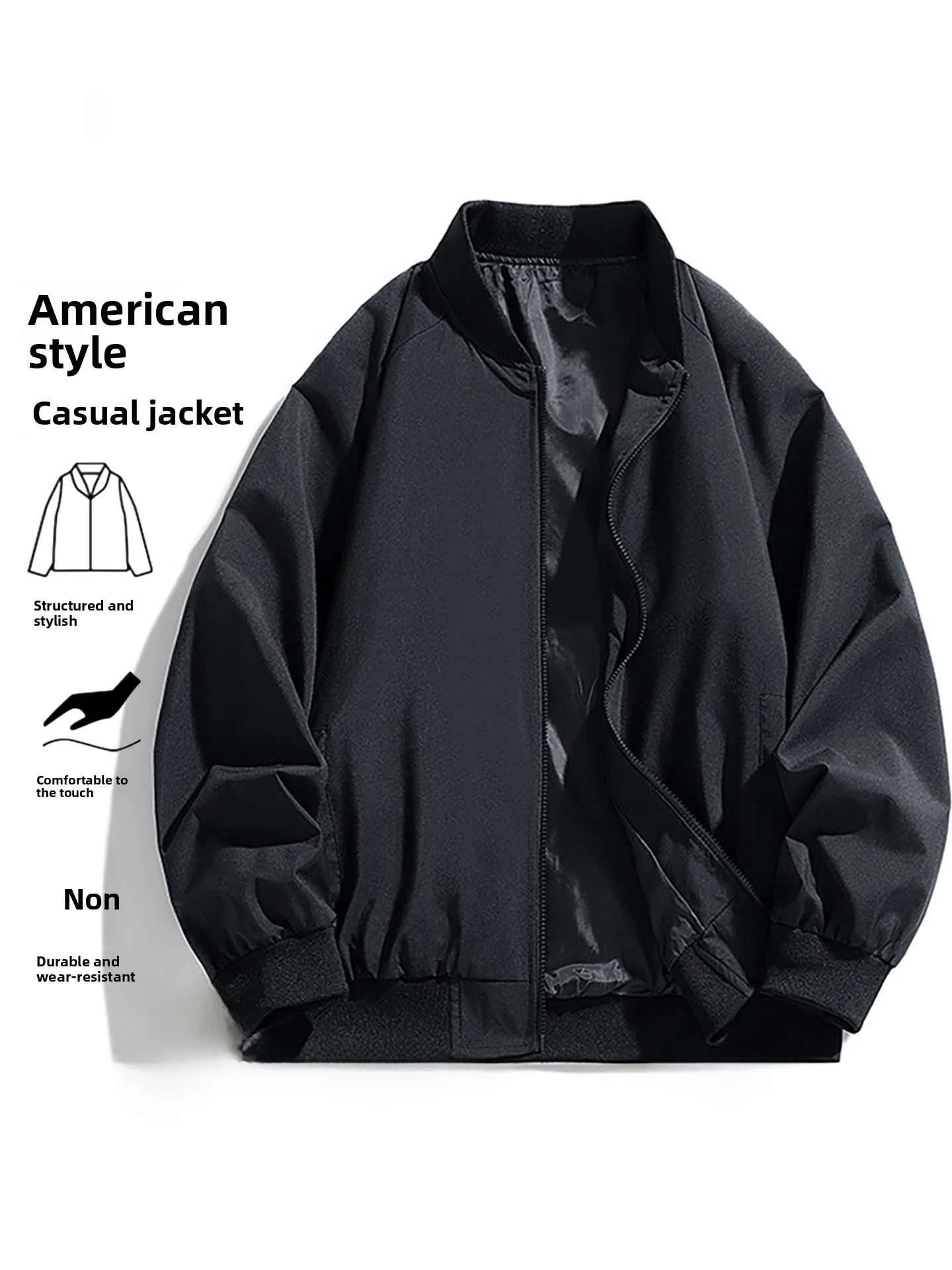 Nanilu American Style Pilot Jacket Men's Spring Autumn Loose Casual Versatile Baseball Collar Outerwear Trendy Brand
Nanilu American Style Pilot Jacket Men's Spring Autumn Loose Casual Versatile Baseball Collar Outerwear Trendy Brand