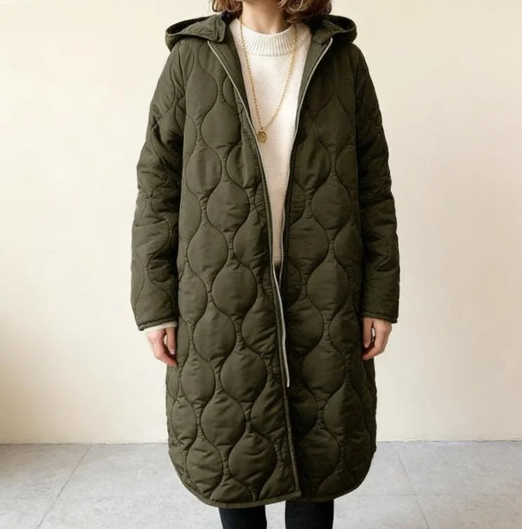 Autumn and Winter Pure Color Simple Commuting Diamond Grid Hooded Cotton Long Sleeved Jacket Women Tops
Autumn and Winter Pure Color Simple Commuting Diamond Grid Hooded Cotton Long Sleeved Jacket Women Tops