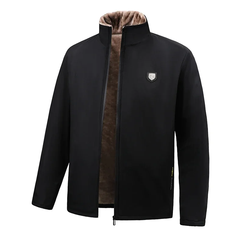 Thick Warm Fleece Lined Mens Winter Jacket Solid Color Autumn Business Casual Jackets for Men Stand Collar Office Dress Coat
Thick Warm Fleece Lined Mens Winter Jacket Solid Color Autumn Business Casual Jackets for Men Stand Collar Office Dress Coat