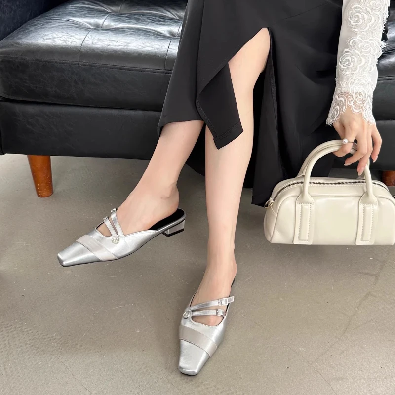 High Heels Square Toe Slippers Women Sandals Mules Shoes Summer 2025 Trend Slingback Casual Chunky Dress New Woman Pumps Slides
High Heels Square Toe Slippers Women Sandals Mules Shoes Summer 2025 Trend Slingback Casual Chunky Dress New Woman Pumps Slides