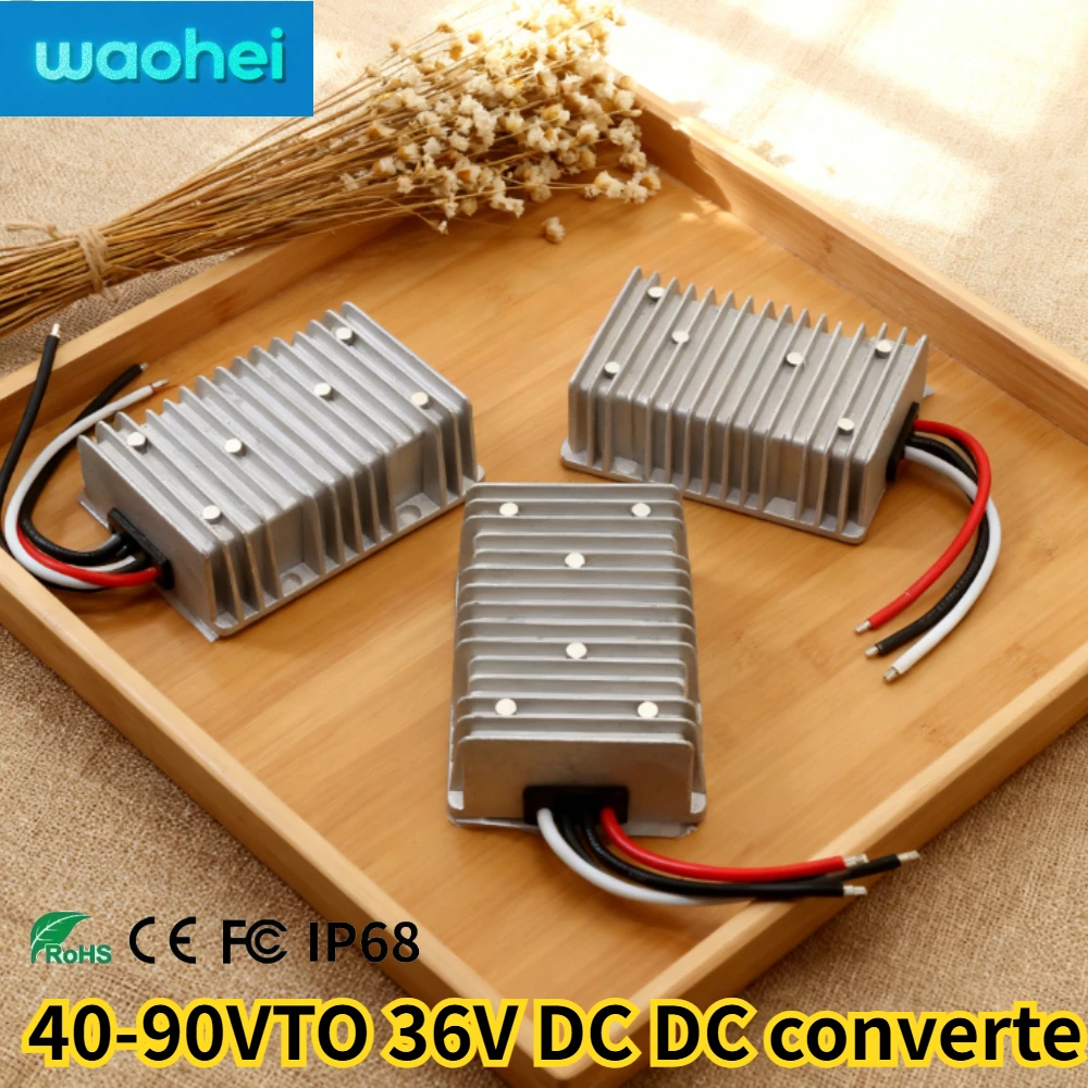 40-90V TO 36V 12A 20A 48V 60V 72V 90V to 36V DC DC Power Converter Step Down Stabilizer Voltage Buck Supply Module for Car CE
40-90V TO 36V 12A 20A 48V 60V 72V 90V to 36V DC DC Power Converter Step Down Stabilizer Voltage Buck Supply Module for Car CE