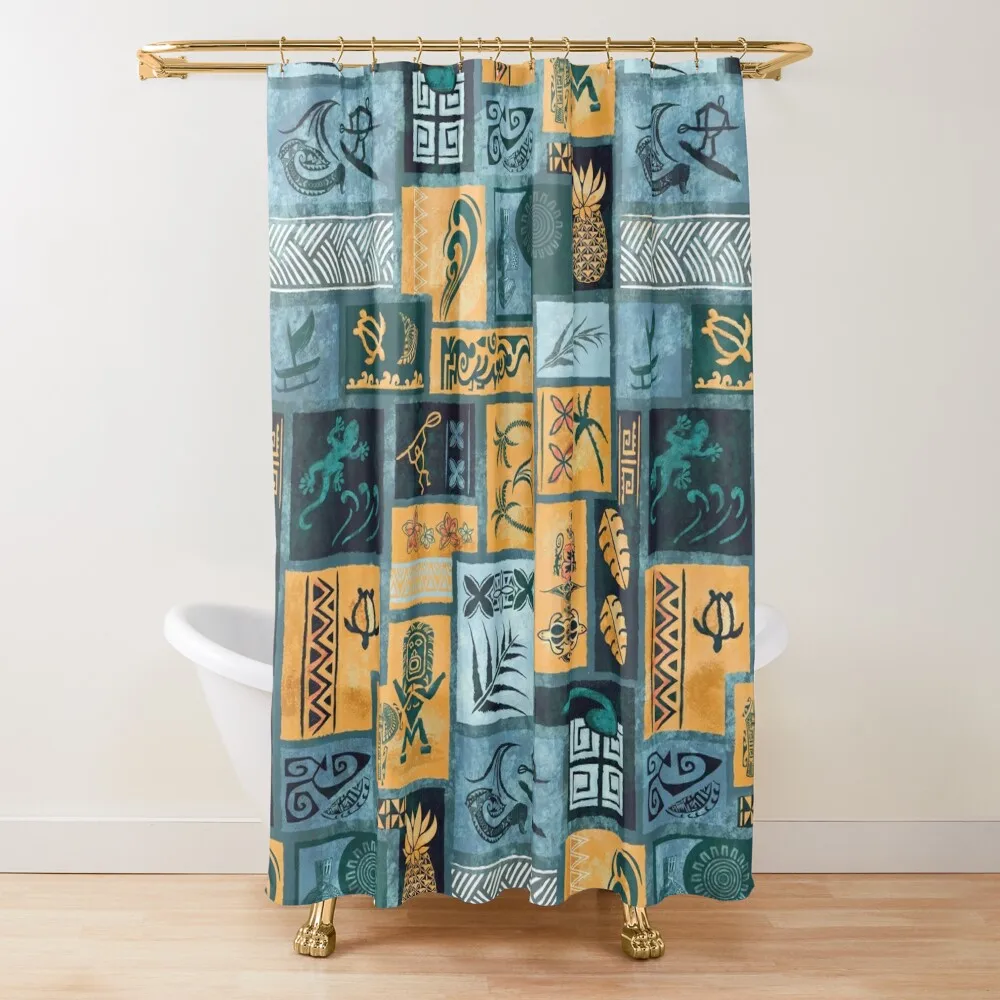 Vintage Samoan - Hawaiian Blue And Gold Painted Tapa Tribal Patchwork 2058 Shower Curtain Shower Waterproof Cover Curtain
Vintage Samoan - Hawaiian Blue And Gold Painted Tapa Tribal Patchwork 2058 Shower Curtain Shower Waterproof Cover Curtain