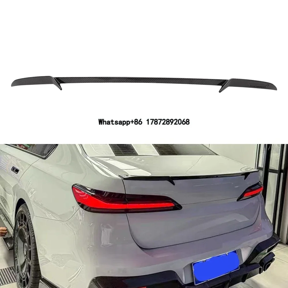 Dry Carbon Fiber Ducktail Rear Spoiler Replacement for 7 Series I7 G70 2023-2024
Dry Carbon Fiber Ducktail Rear Spoiler Replacement for 7 Series I7 G70 2023-2024