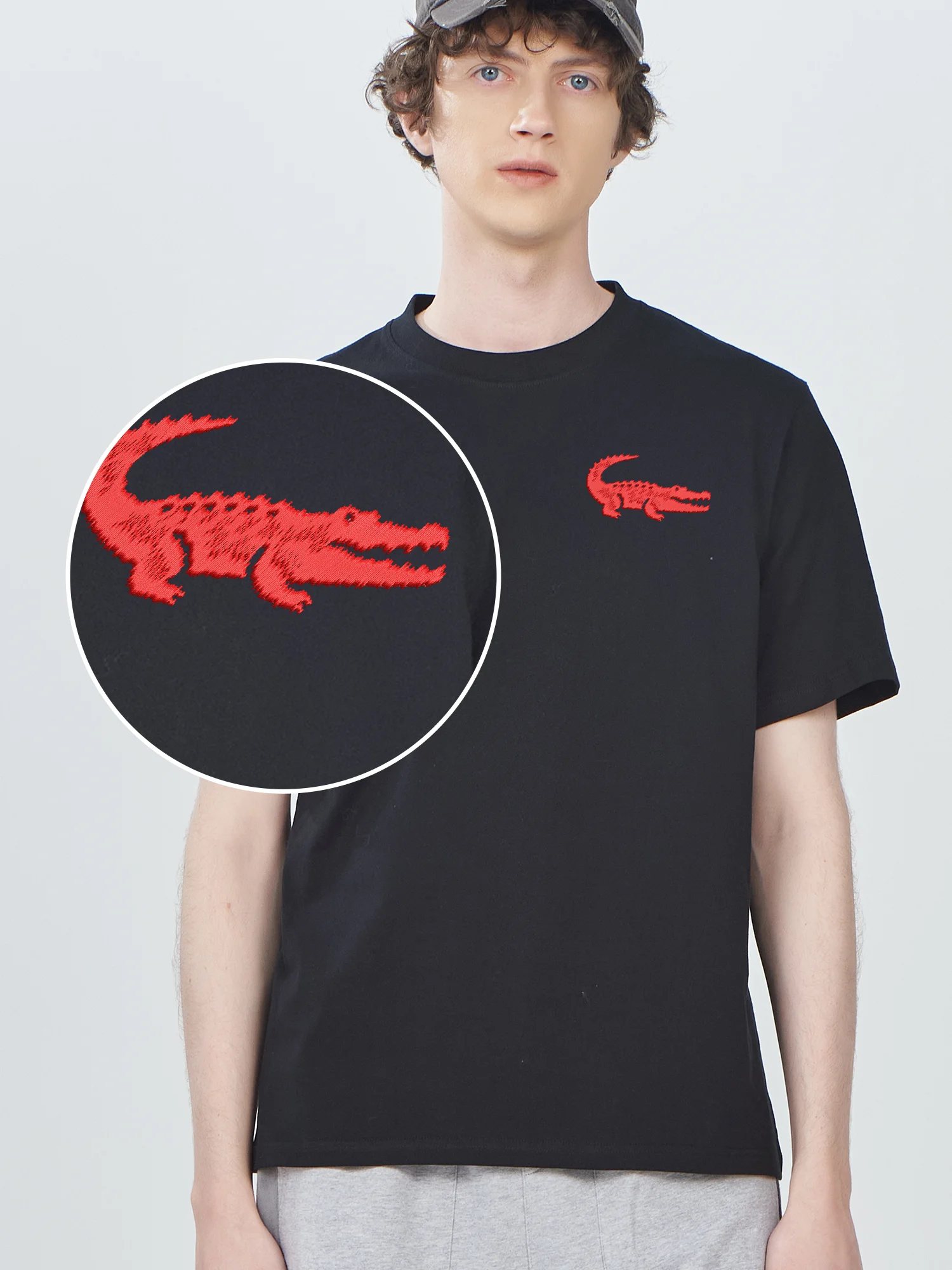Red Crocodile Embroidered Short Sleeve TShirt Tops For Men Women 100% Cotton Classic Fashionable Embroidery Tops Tees
Red Crocodile Embroidered Short Sleeve TShirt Tops For Men Women 100% Cotton Classic Fashionable Embroidery Tops Tees