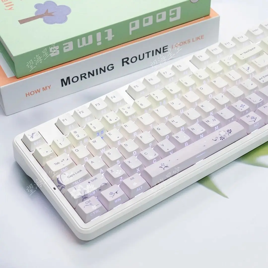 Original height violet side engraving plus positive engraving double character personalized keycap pbt material, suitable for wo
Original height violet side engraving plus positive engraving double character personalized keycap pbt material, suitable for wo
