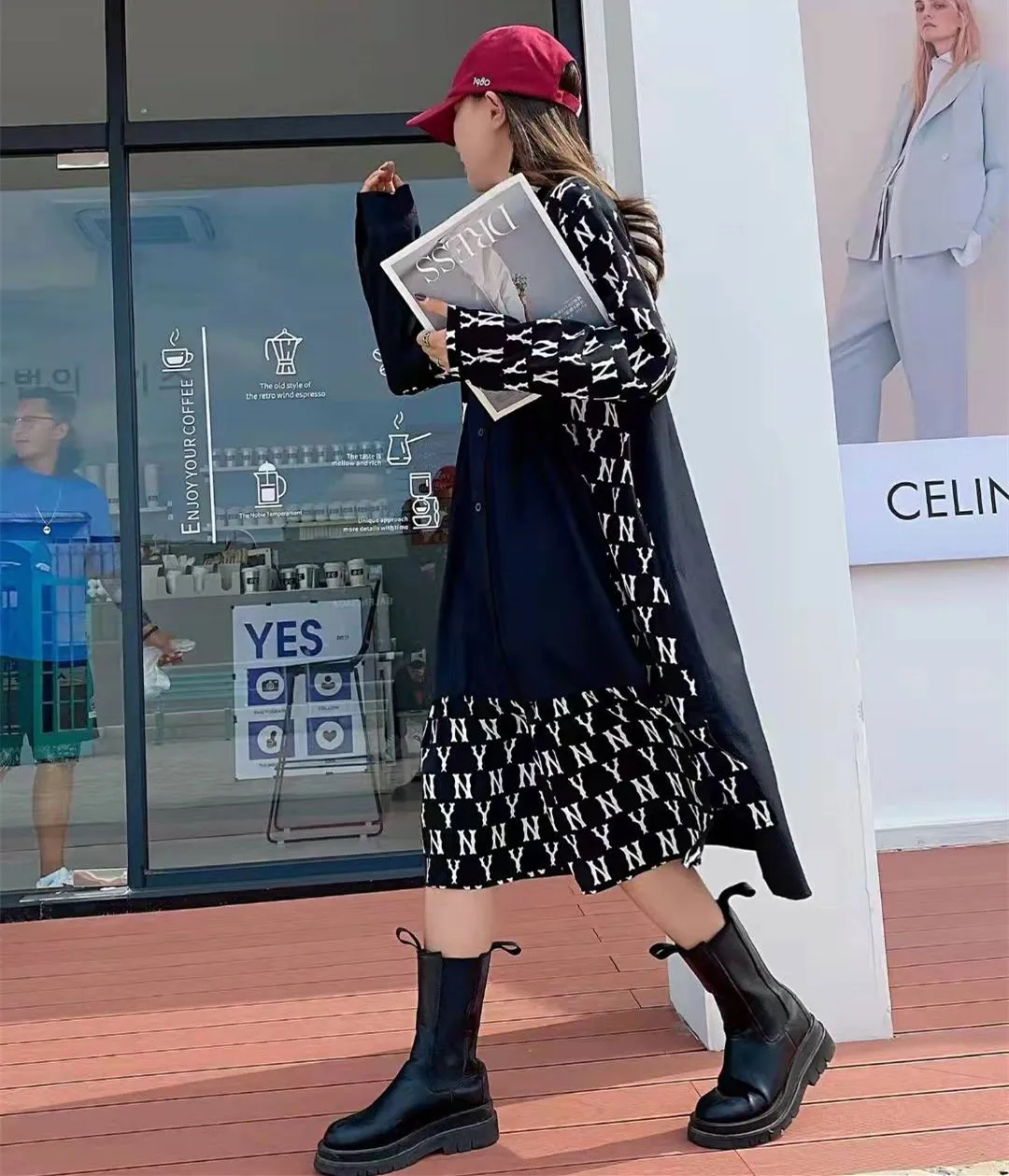 Tide Brand Large Size Loose Women's Dress 2023 Summer Shirt Dress Creative Splicing Long Woman Printed Letter Shirt Vestido
Tide Brand Large Size Loose Women's Dress 2023 Summer Shirt Dress Creative Splicing Long Woman Printed Letter Shirt Vestido