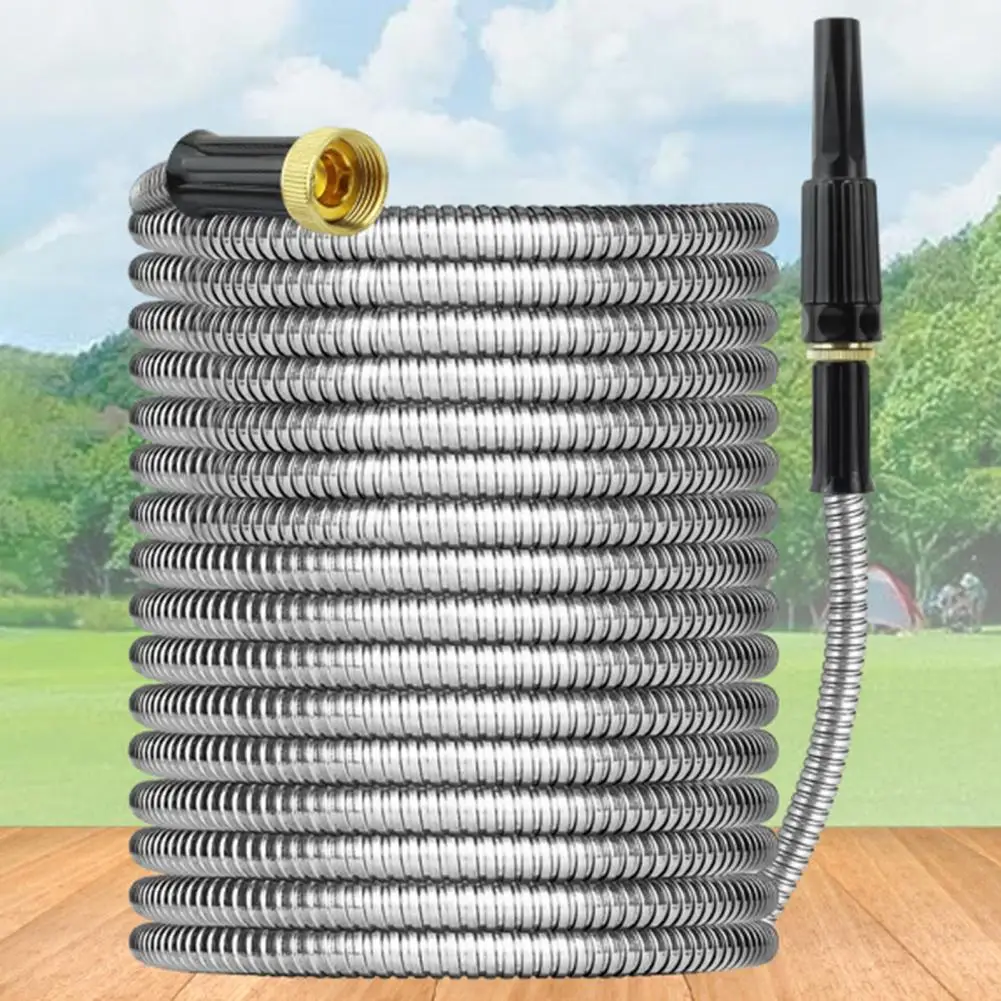 Durable Stainless Steel Hose Durable Stainless Steel Garden Hose Flexible Anti-kink Water Pipe with Leak Proof Brass for Car
Durable Stainless Steel Hose Durable Stainless Steel Garden Hose Flexible Anti-kink Water Pipe with Leak Proof Brass for Car