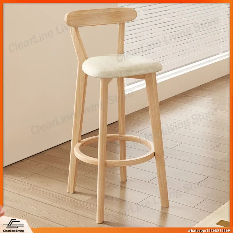Bar Chair Solid Wood High Stool for Bar Counter Coffee Shop Milk Tea Shop Balcony Kitchen Island Pub Restaurant Modern
Bar Chair Solid Wood High Stool for Bar Counter Coffee Shop Milk Tea Shop Balcony Kitchen Island Pub Restaurant Modern