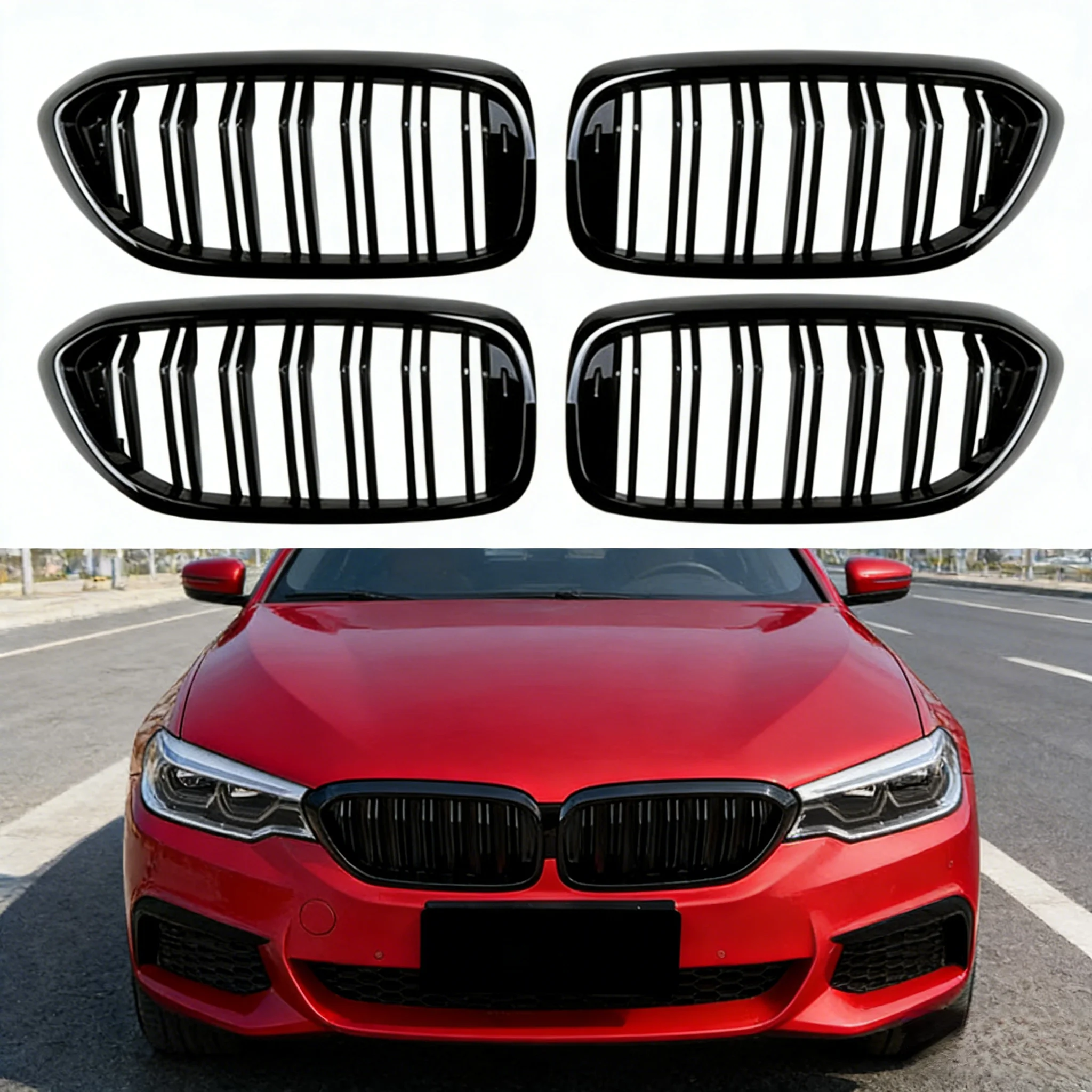 Вертикальная двойная решетка Daul, передняя решетка капота для BMW 5 серии G30 G31 520i 530i 540i M5 2017-2020 Автомобильные аксессуары
Вертикальная двойная решетка Daul, передняя решетка капота для BMW 5 серии G30 G31 520i 530i 540i M5 2017-2020 Автомобильные аксессуары