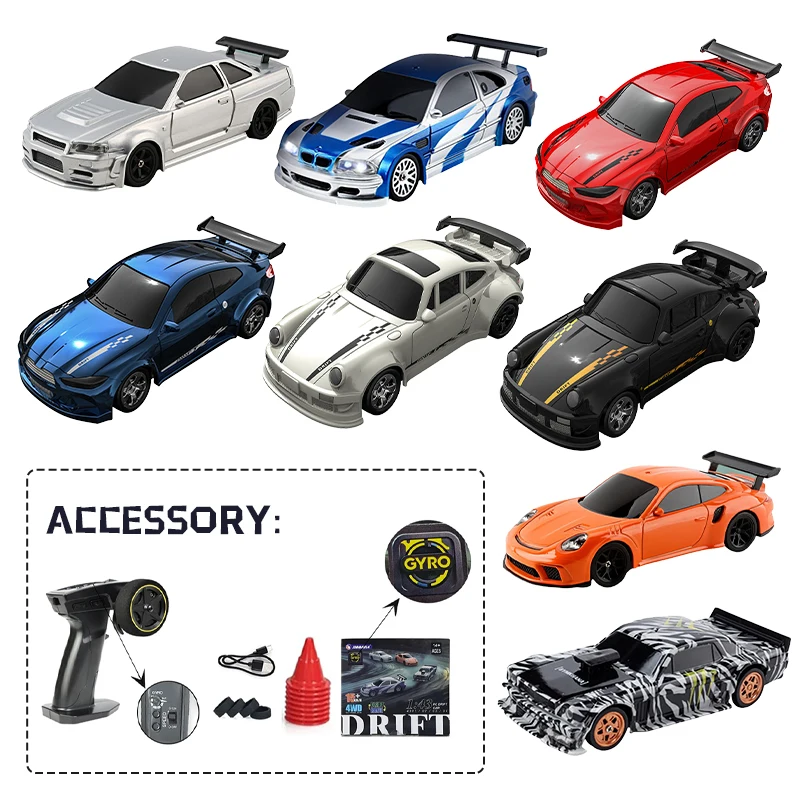 New Kf20 1:64 1:43 drift remote control car, four-wheel remote control car, full-scale desktop racing toy, an ideal gift for boy
New Kf20 1:64 1:43 drift remote control car, four-wheel remote control car, full-scale desktop racing toy, an ideal gift for boy